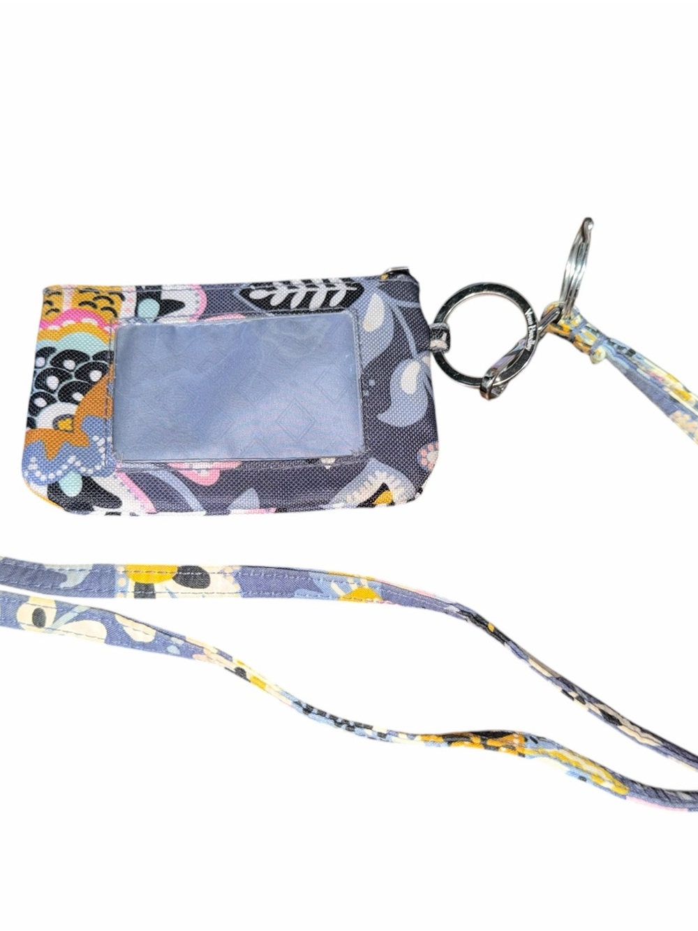 Vera Bradley Floral Lanyard Card Holder in Charmont Meadow print